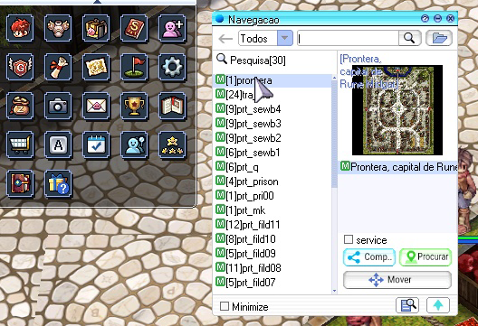 Botão de Navegação na Interface